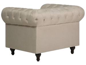 Set de canapés CHESTERFIELD Beige - Chêne foncé - 222 x 79 x 85 cm