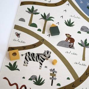 Kinderteppich LITTLE SAVANNAH Kunststoff - Textil - 123 x 180 cm