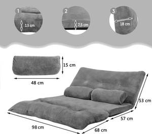 Bodensofa TH32732 Grau