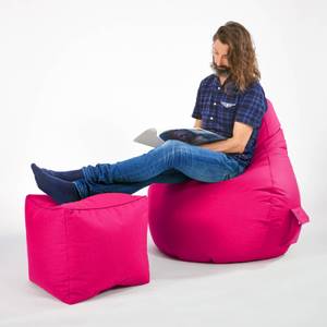 Sitzsack-Hocker Pouf "Cube" 40x40x40cm Pink