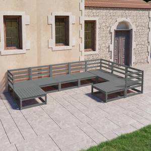 Garten-Lounge-Set (9-teilig) 3009823-1 Grau