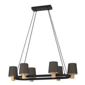 Luminaires suspendus EDALE Noir - Marron - Bois manufacturé - Métal - 510 x 110 x 108 cm