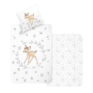 Bettwäsche Disney Bambi Weiß - Textil - 135 x 200 x 1 cm