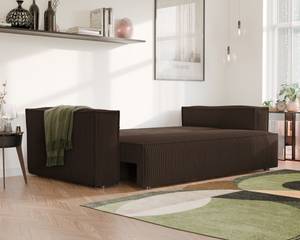 Sofa Bali Braun - Holzwerkstoff - 255 x 59 x 105 cm