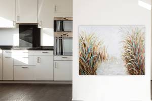 Acrylbild handgemalt Ader der Natur Braun - Massivholz - Textil - 100 x 75 x 4 cm