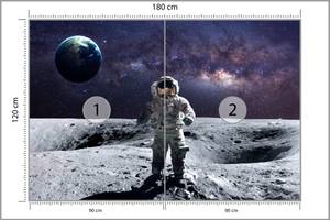 Fototapete ASTRONAUT Kosmos Mond 3D 180 x 120 x 120 cm