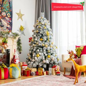 180cm Künstlicher Weihnachtsbaum Weiß - Kunststoff - 100 x 180 x 100 cm