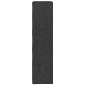 Velour Läufer Teppich Strong Schwarz - Grau - 100 x 300 cm