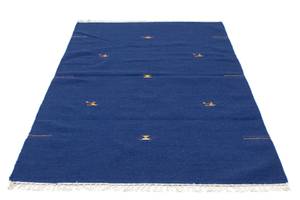 Kelim Modern - 180x120cm Blau - Naturfaser - 120 x 1 x 180 cm