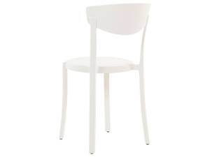 Bistro Set SERSALE 5-tlg Weiß - Kunststoff - 70 x 80 x 70 cm