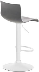 Tabouret de bar Hover Gris - Blanc