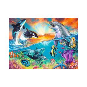 Puzzle Meerestiere 200 Teile Papier - 25 x 5 x 35 cm