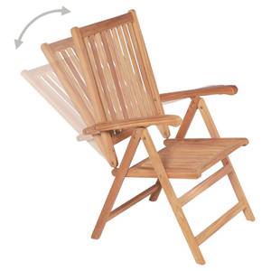 Gartenstuhl (4er Set) 3065525 Braun - Holzart/Dekor - Holz teilmassiv - 72 x 100 x 57 cm