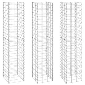 Lit surélevé de gabion(lot de 3) 3011884 Hauteur : 150 cm