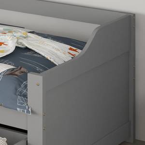 Kinderbett COSMOS mit Schubladen Grau - Mit Lattenrost