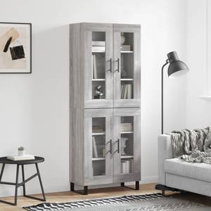 Highboard DE7133 Grau - Holzwerkstoff - 34 x 180 x 70 cm