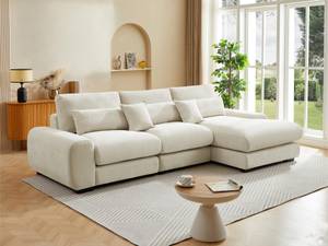 Sofa CATEMBO Beige - Textil - 172 x 92 x 320 cm