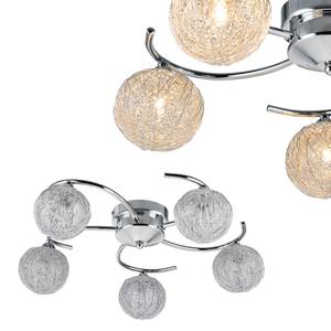 Deckenlampe Metal Globe Silber - Metall - 52 x 17 x 52 cm