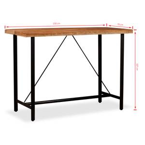 Bar-Set(7-teilig) 275134 Braun - Metall - Massivholz - Holzart/Dekor - 70 x 107 x 150 cm