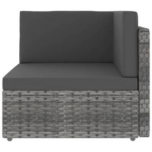 Gartensofa (2-teilig) 3001946-4 Grau - Metall - Polyrattan - 58 x 52 x 65 cm