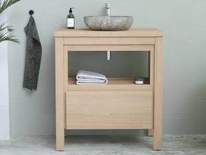 Einzelwaschtisch COSMOTI Beige - Holzwerkstoff - 45 x 87 x 80 cm