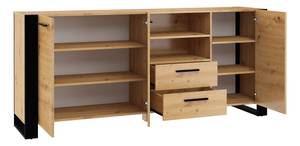 Kommode NUKA 197x45x87 Beige - Holzwerkstoff - Kunststoff - 197 x 87 x 45 cm