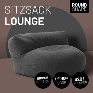 Sitzsack-Lounge Dunkelgrau