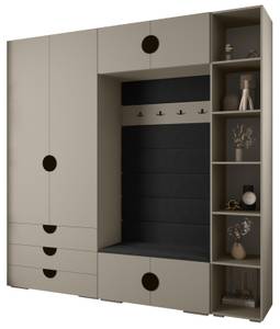 Garderobe Inova 4 Z10 Schwarz - Grau - Schwarz