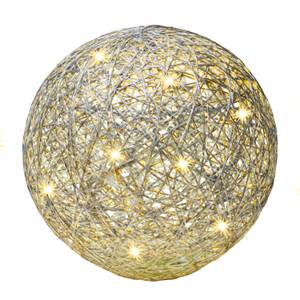 LED-Kugel GlowSphere Silber - Kunststoff - 20 x 20 x 20 cm