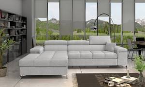 Ecksofa RICA Grau - Ecke davorstehend links