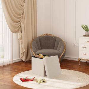 Sitzhocker Eugenia Beige