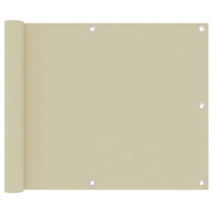 Écran de balcon Blanc crème - Largeur : 75 cm