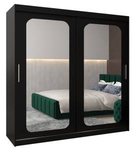 Armoire à portes coulissantes promo t3 Noir - Largeur : 200 cm - 2 porte