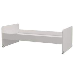 Lit Neo Blanc - Bois manufacturé - 99 x 66 x 196 cm