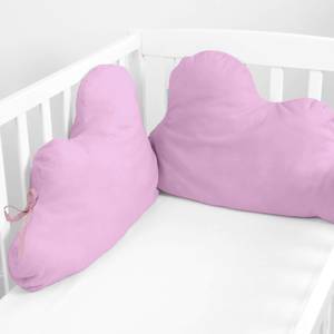 Nube Tour de lit forme 60x40 cm Rose Rose foncé - Textile - 10 x 60 x 40 cm