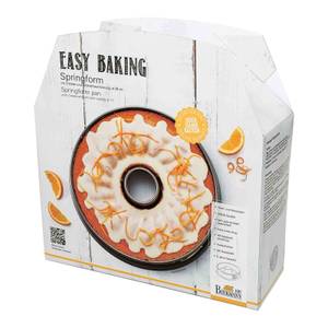 Springform mit zwei Böden Easy Baking Grau - Metall - 28 x 9 x 28 cm