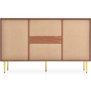 Sideboard NaturⅢ Braun - Holzwerkstoff - Metall - Massivholz - 40 x 90 x 150 cm