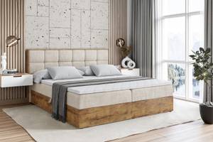 Boxspringbett LOLLI2 Ecru - Breite: 160 cm - H4