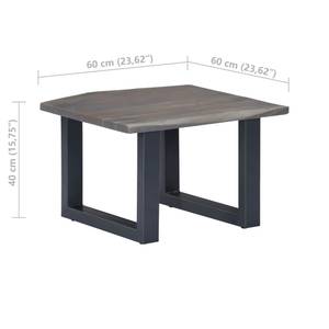 Table basse 297052 Gris - Profondeur : 60 cm