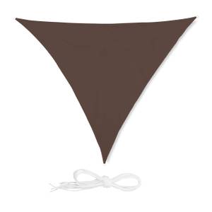 Voile d'ombrage triangle brun 400 x 340 cm