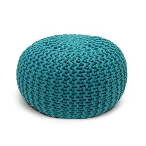 Premium Pouf Outdoor Sitzpouf wetterfest Türkis