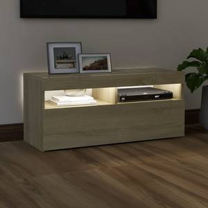 TV-Schrank mit LED-Leuchten D574 Eiche Sonoma Dekor