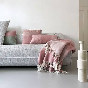 Wolldecke Uptown Pink - Textil - 140 x 1 x 200 cm