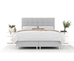 Boxspringbett Chanton Hellgrau - Breite: 140 cm