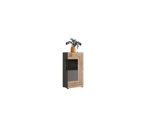 Standschrank Matt Grau Nox Oak Grau - Holzwerkstoff - 60 x 117 x 37 cm