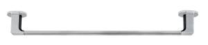 Handtuchhalter MARIBOR, 60 cm Silber - Metall - 64 x 5 x 8 cm