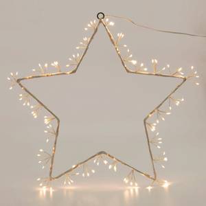 Weihnachtsdeko LED Stern mit 120 LEDs Weiß - Metall - 41 x 5 x 41 cm
