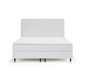 Boxspringbett Kobbe Hellgrau - Breite: 200 cm