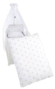 Kinderbettgarnitur Little Stars (4-tlg) Weiß - Textil - 100 x 1 x 135 cm