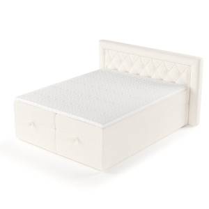 Premium Boxspringbett Jayleen Creme - Breite: 140 cm